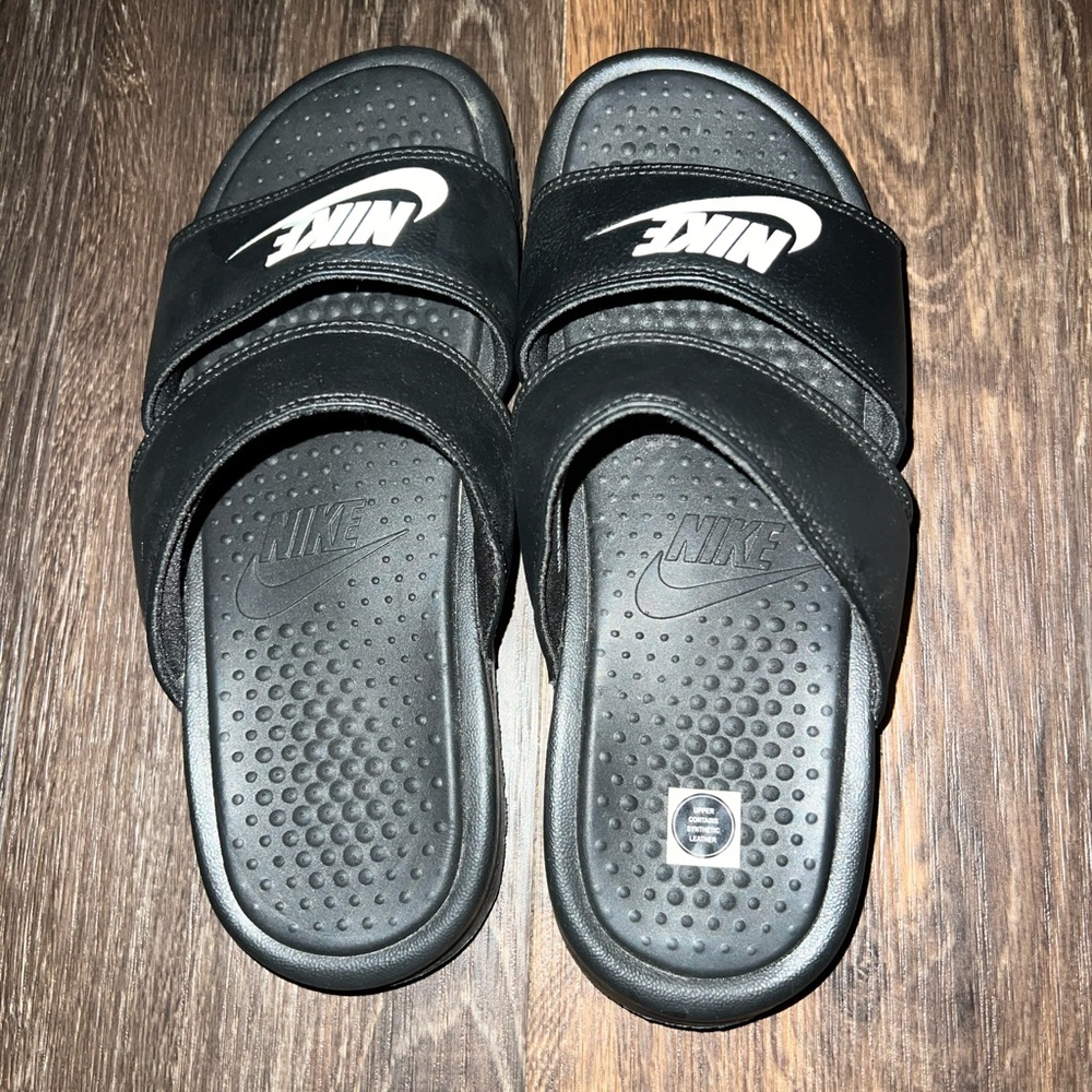 Nike slides size 8 womens - run small